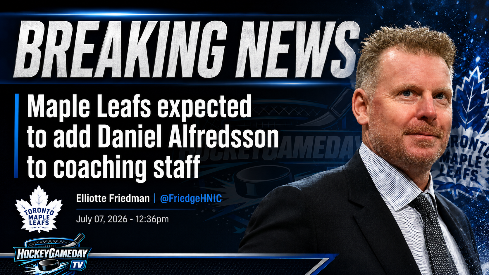 Maple Leafs Expected To Add Daniel Alfredsson — And Mats Sundin May Be A Big Reason Why