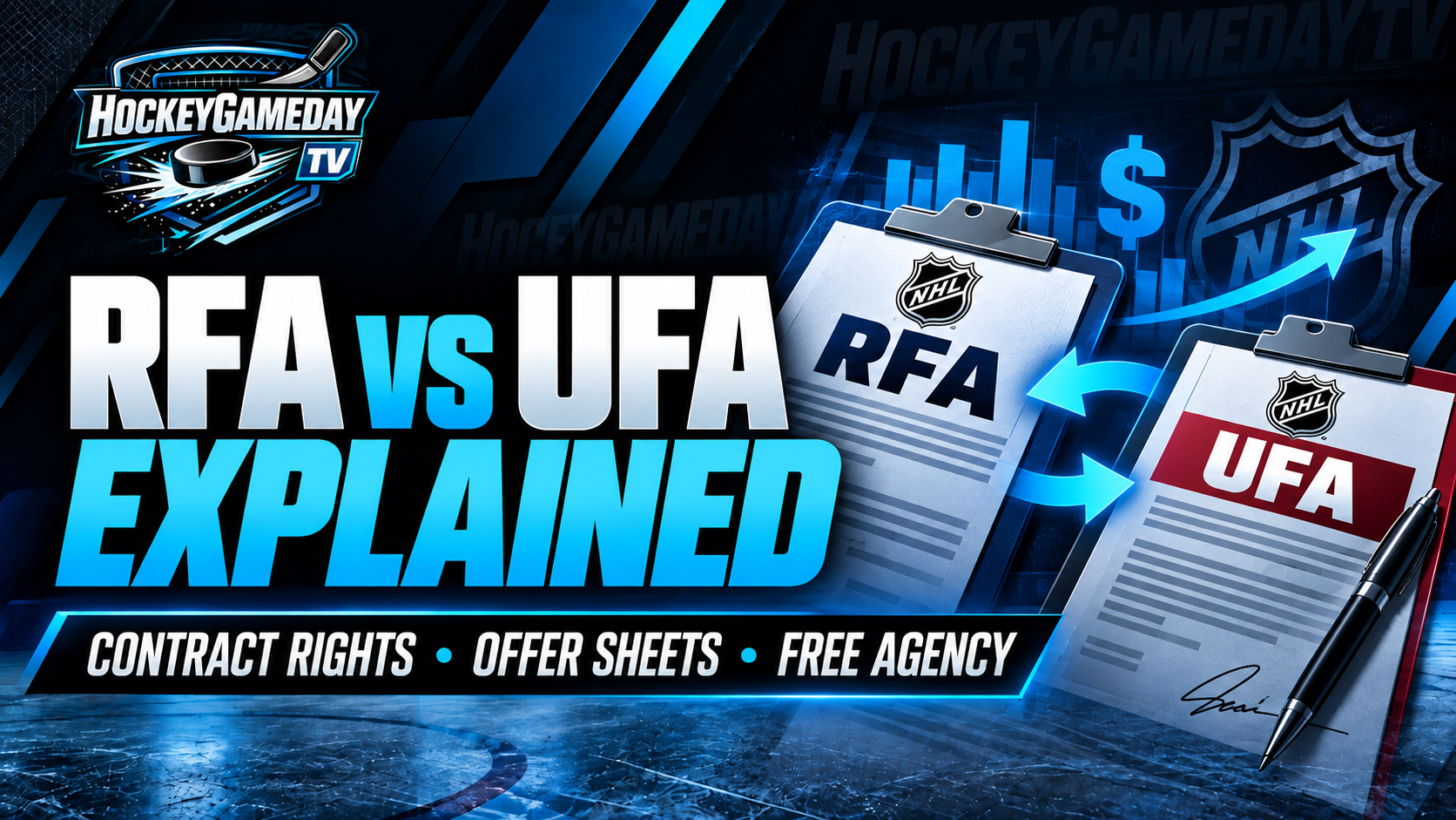 RFA vs UFA Explained: How NHL Free Agency and Contract Rights Work